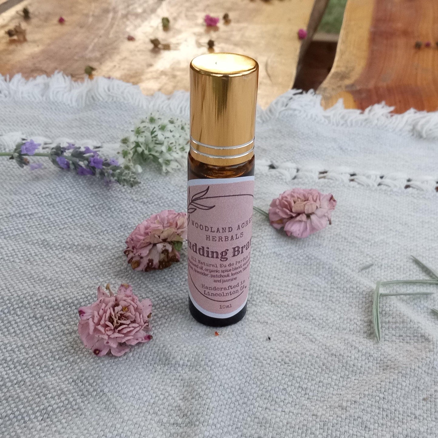 Budding Branch - Lavender Perfume Oil Roll-On with Patchouli & Clove Oil - Natural Fragrance Gift for Her - Aromatherapy Roller - Body Oil