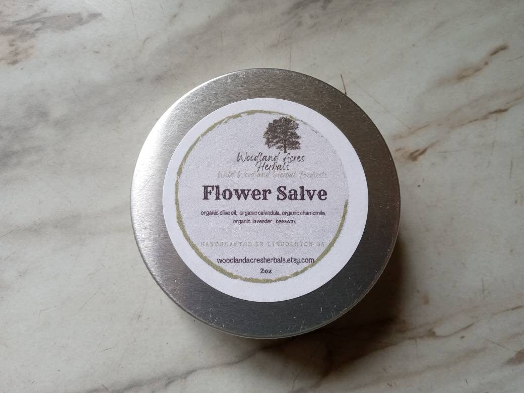 Calendula Salve with Chamomile & Lavender - Soothing Herbal Baby Butt Butter - Handcrafted Sensitive Skin Care Ointment for Kids