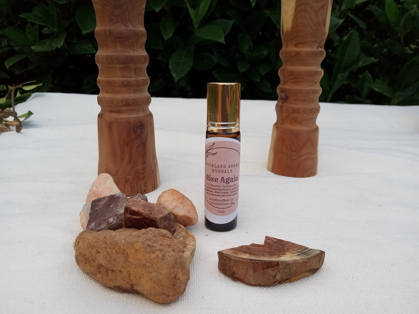 Rise Again - Frankincense Perfume Roller with Cedarwood & Orange Essential Oil - Scented Vegan Body Oil Roll-On - Fragrance Gift for Her