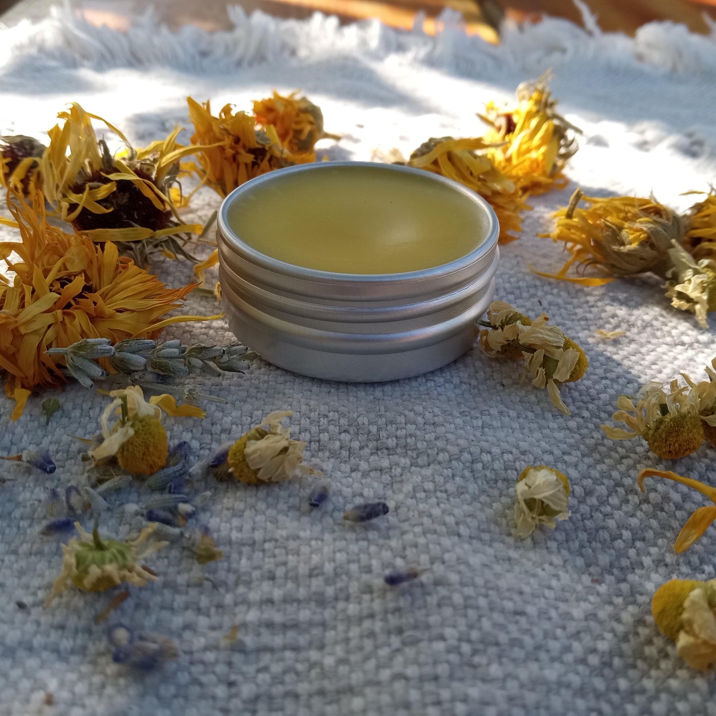 Calendula Salve with Chamomile & Lavender - Soothing Herbal Baby Butt Butter - Handcrafted Sensitive Skin Care Ointment for Kids