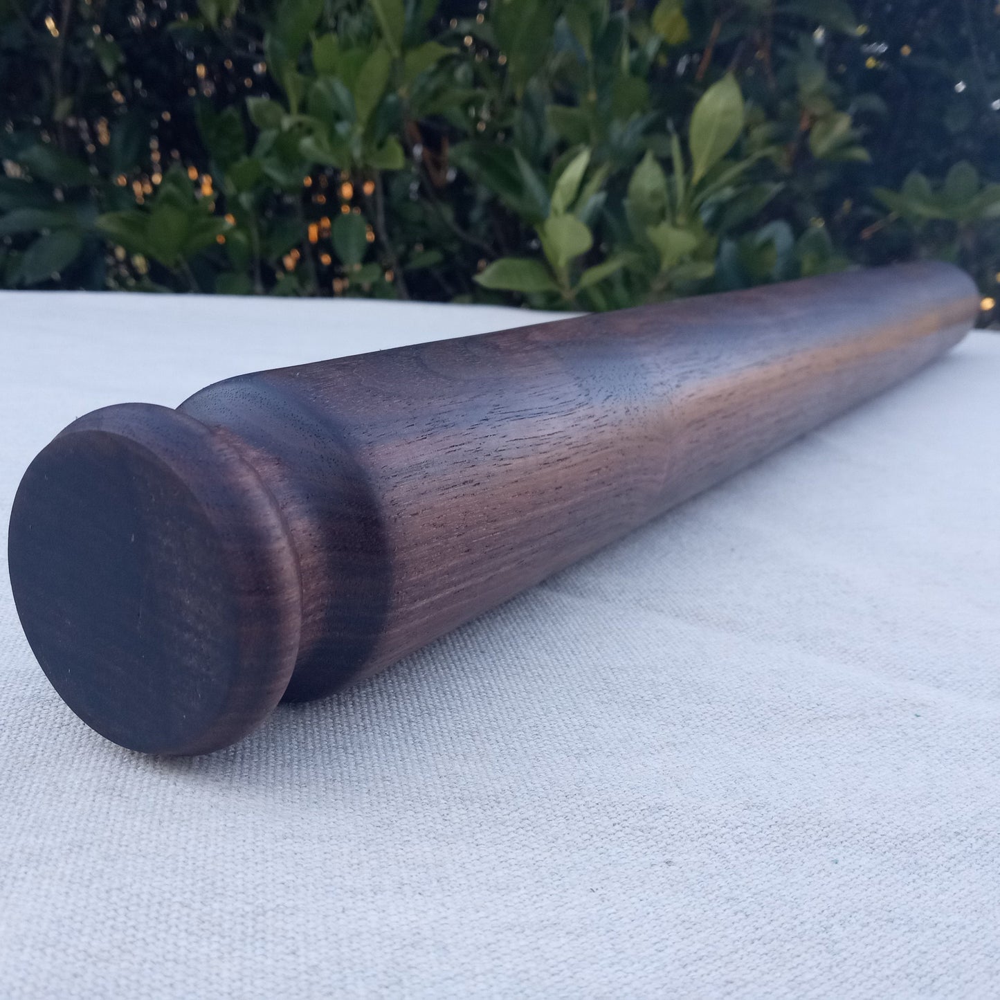 Wooden Rolling Pin Turned from Black Walnut Wood - Gifts for the Baker - Handmade Blunt End Pastry Roller - Functional Kitchen Wall Decor