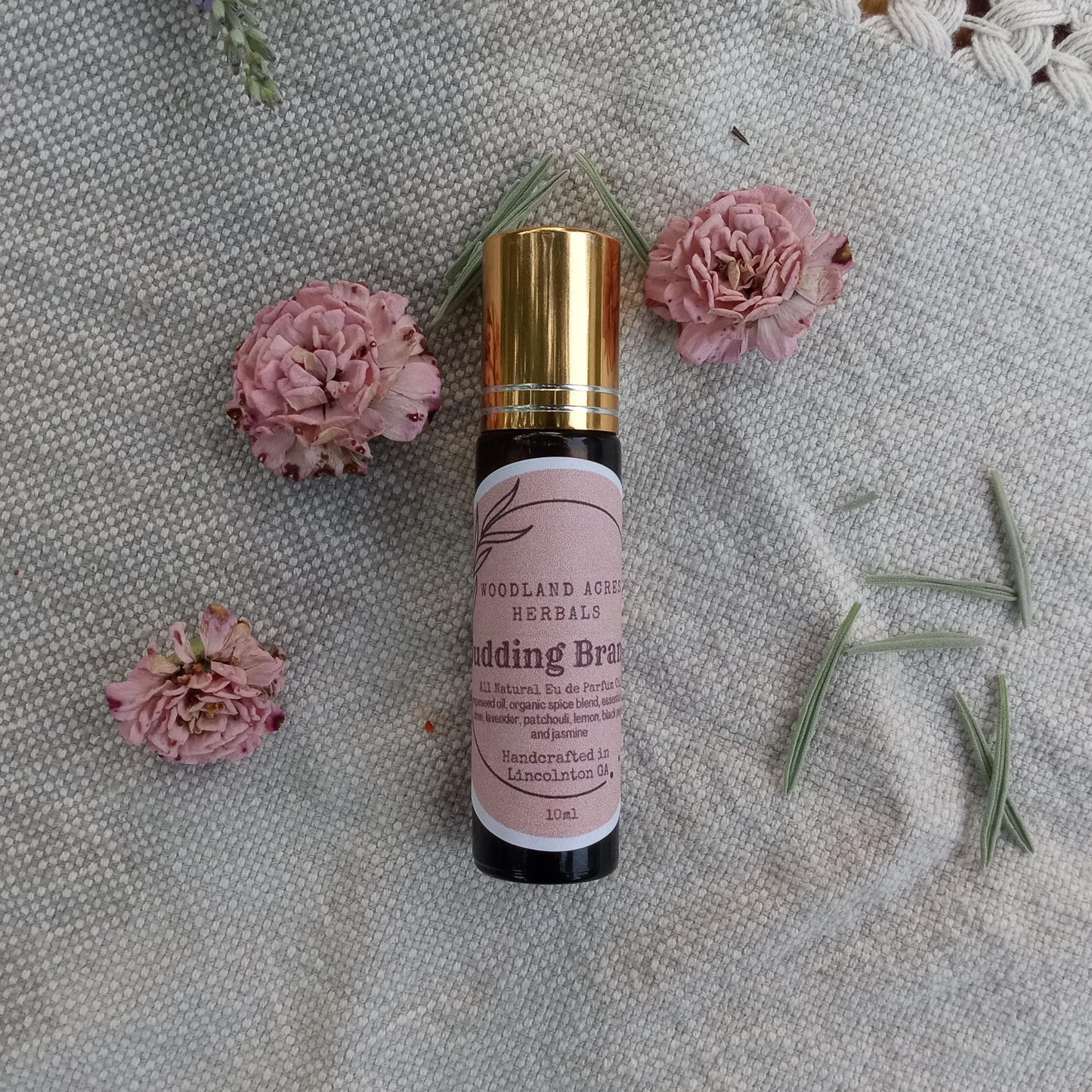 Budding Branch - Lavender Perfume Oil Roll-On with Patchouli & Clove Oil - Natural Fragrance Gift for Her - Aromatherapy Roller - Body Oil