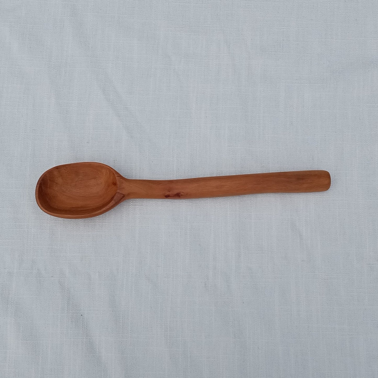 Hand Carved Wooden Mixing Spoon - Stout Curvy Handled Serving Spoon - Unique Handmade Gifts for the Chef - OOAK Decorative Kitchen Essential