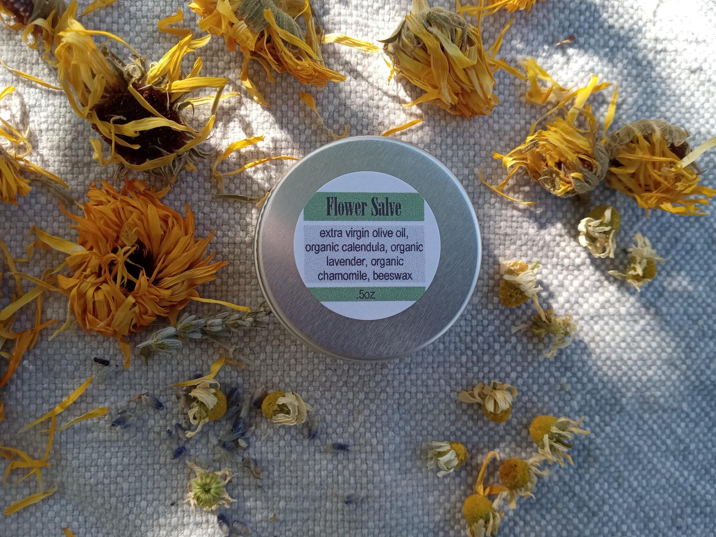 Calendula Salve with Chamomile & Lavender - Soothing Herbal Baby Butt Butter - Handcrafted Sensitive Skin Care Ointment for Kids