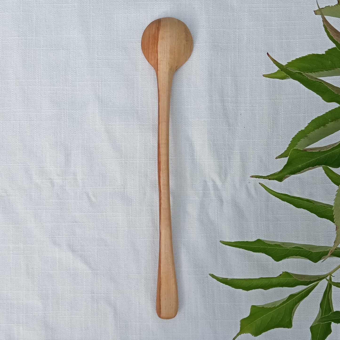 Pecan Wood Spoon - Small Wooden Serving Scoop - Handmade Spoon with Curved Handle - Kitchen Utensils - Serve Ware Gift for the Cook under 30