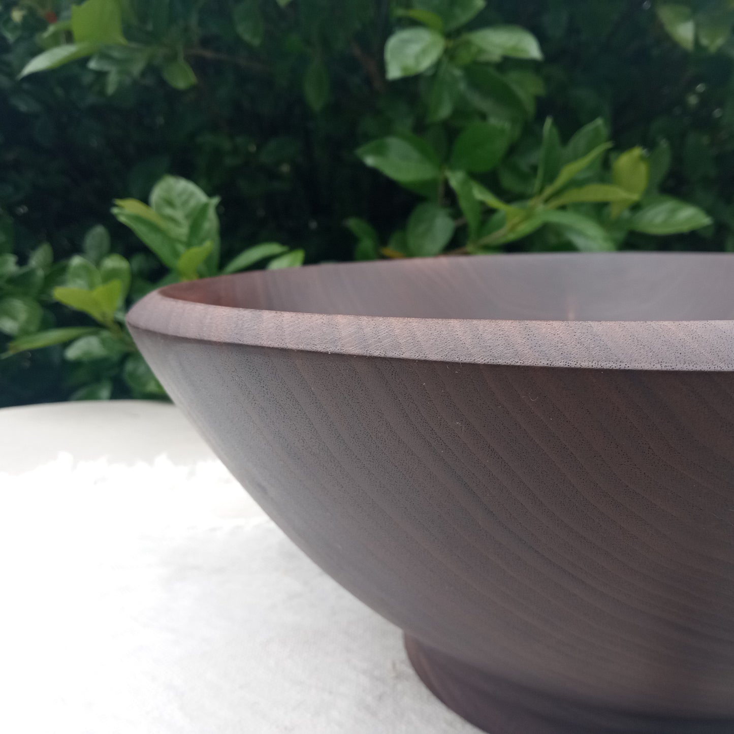 14" Black Walnut Wood Salad Bowl - Large Handcrafted Wooden Serving Bowl - Wood Gifts for Couples