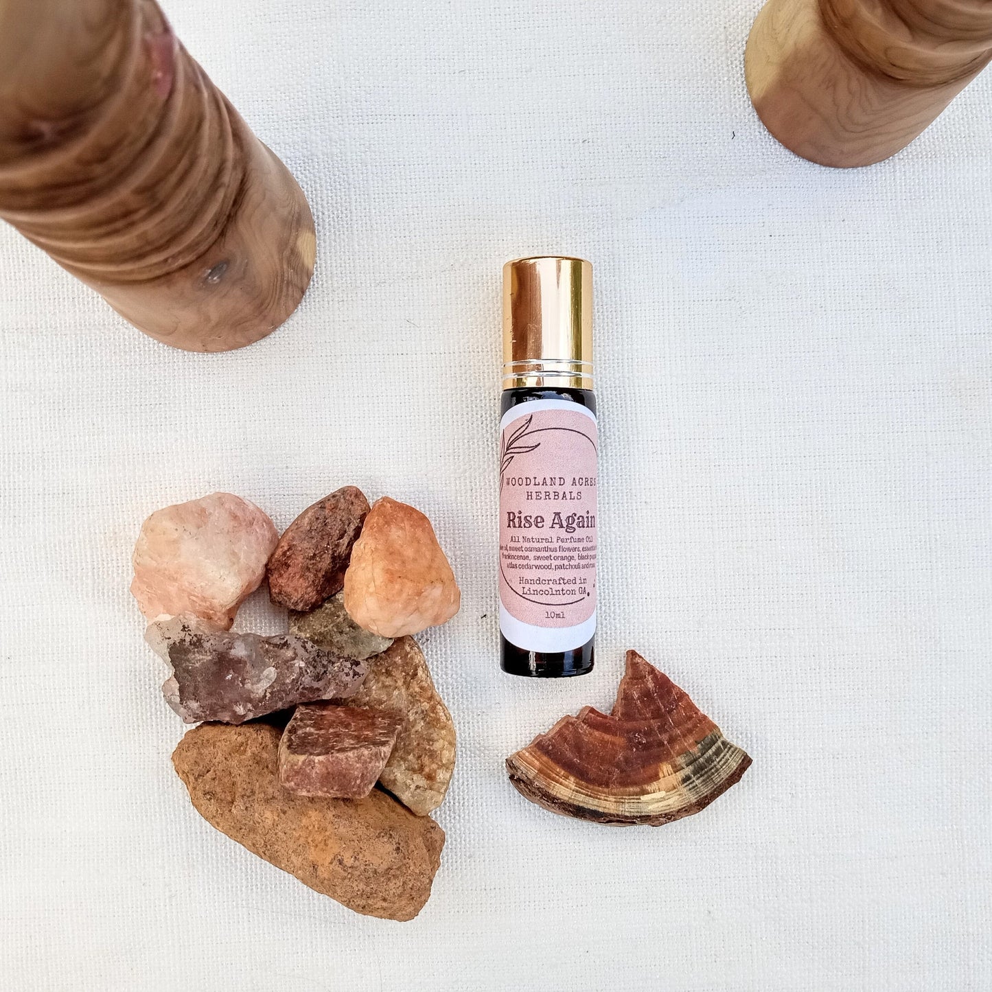 Rise Again - Frankincense Perfume Roller with Cedarwood & Orange Essential Oil - Scented Vegan Body Oil Roll-On - Fragrance Gift for Her