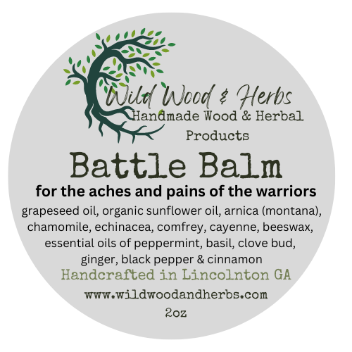 Battle Balm - Herbal Pain Relief Rub with Arnica Oil, Peppermint, Cinnamon & Clove - Extra-Strength Natural Pain Salve