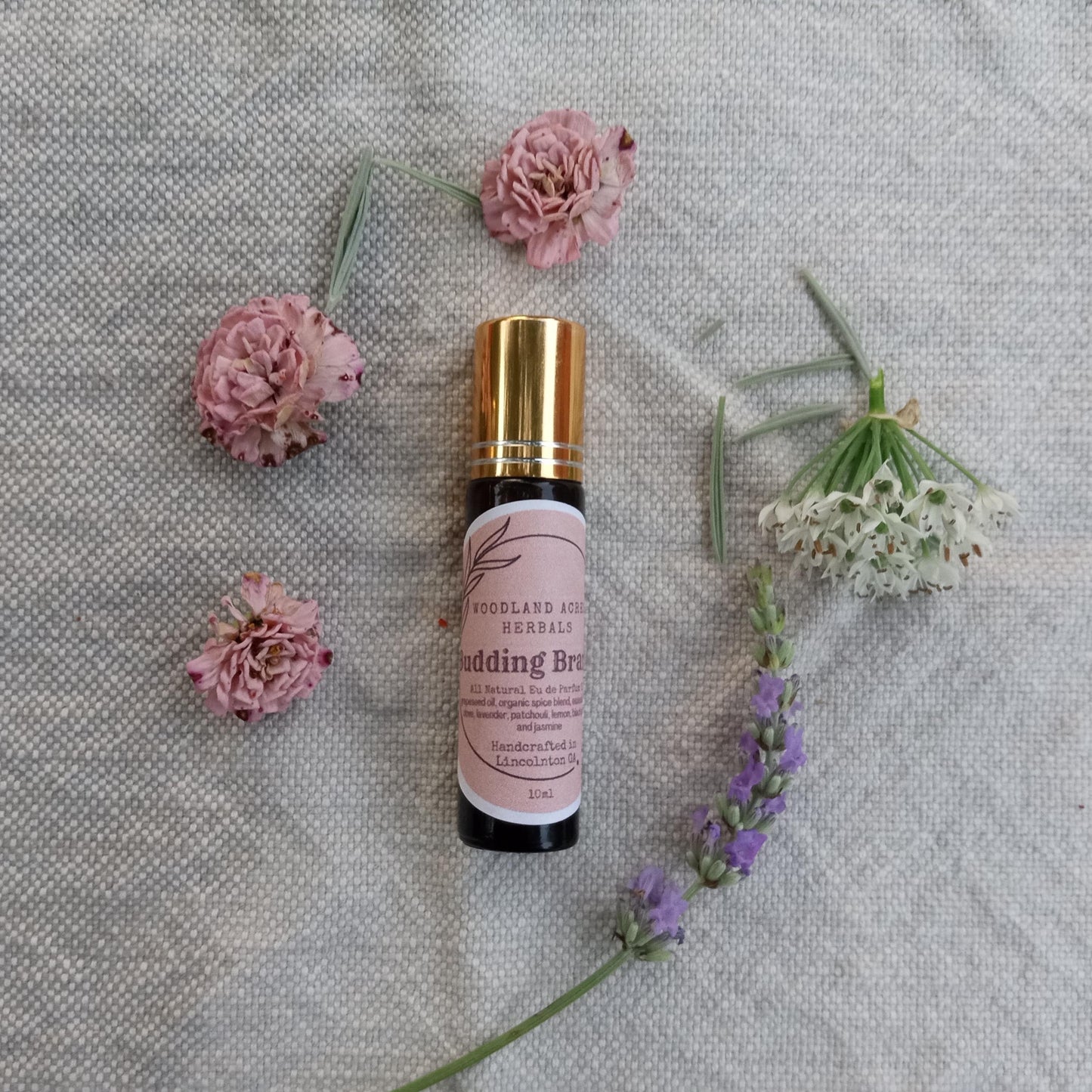 Budding Branch - Lavender Perfume Oil Roll-On with Patchouli & Clove Oil - Natural Fragrance Gift for Her - Aromatherapy Roller - Body Oil