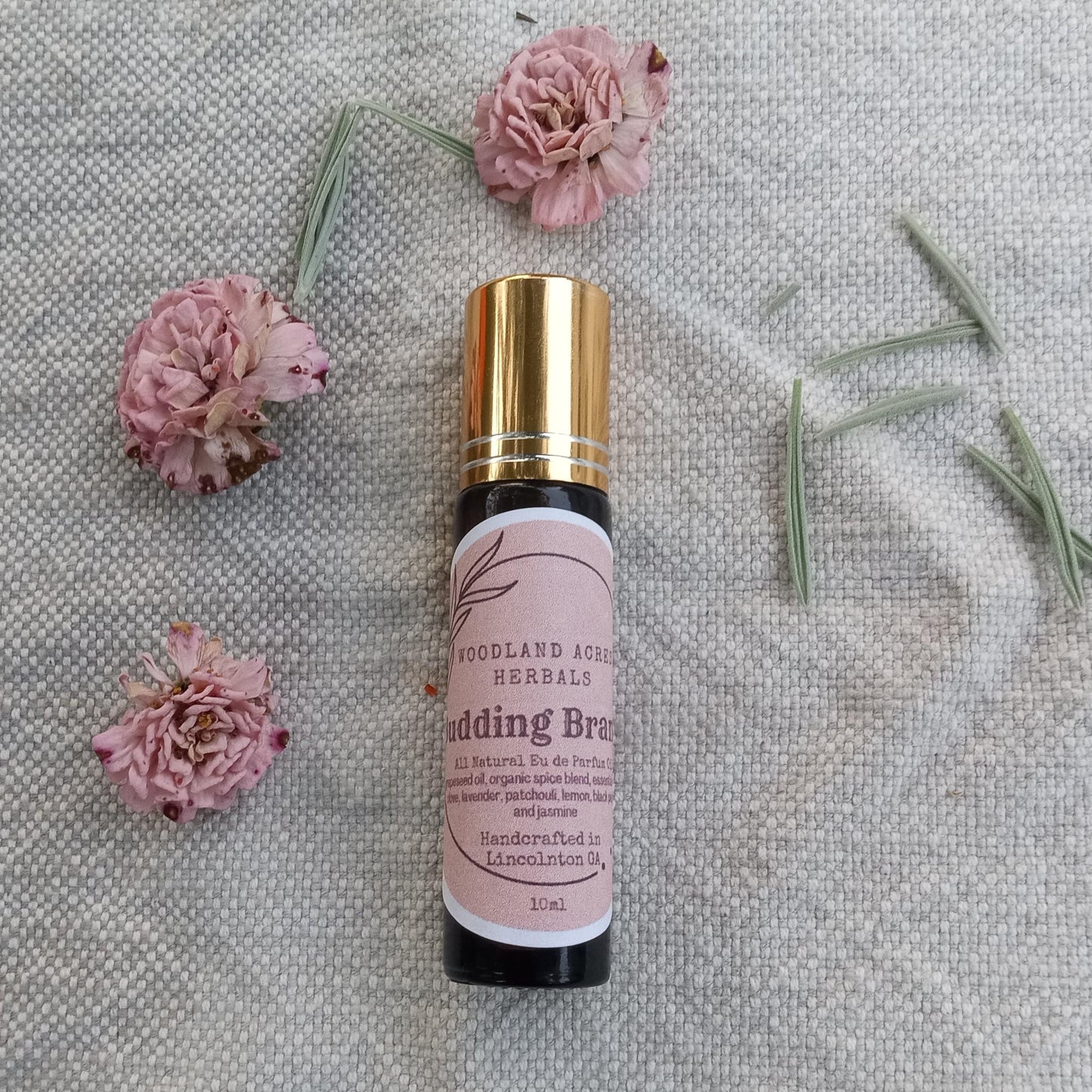 Budding Branch - Lavender Perfume Oil Roll-On with Patchouli & Clove Oil - Natural Fragrance Gift for Her - Aromatherapy Roller - Body Oil