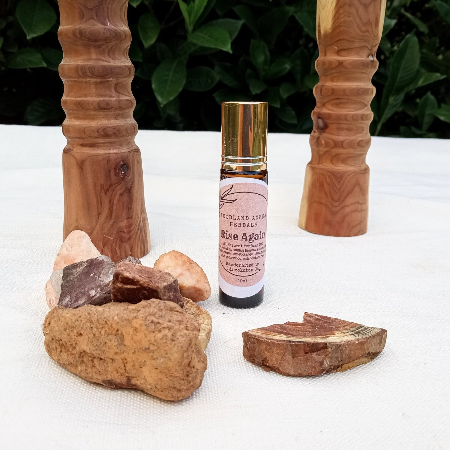 Rise Again - Frankincense Perfume Roller with Cedarwood & Orange Essential Oil - Scented Vegan Body Oil Roll-On - Fragrance Gift for Her