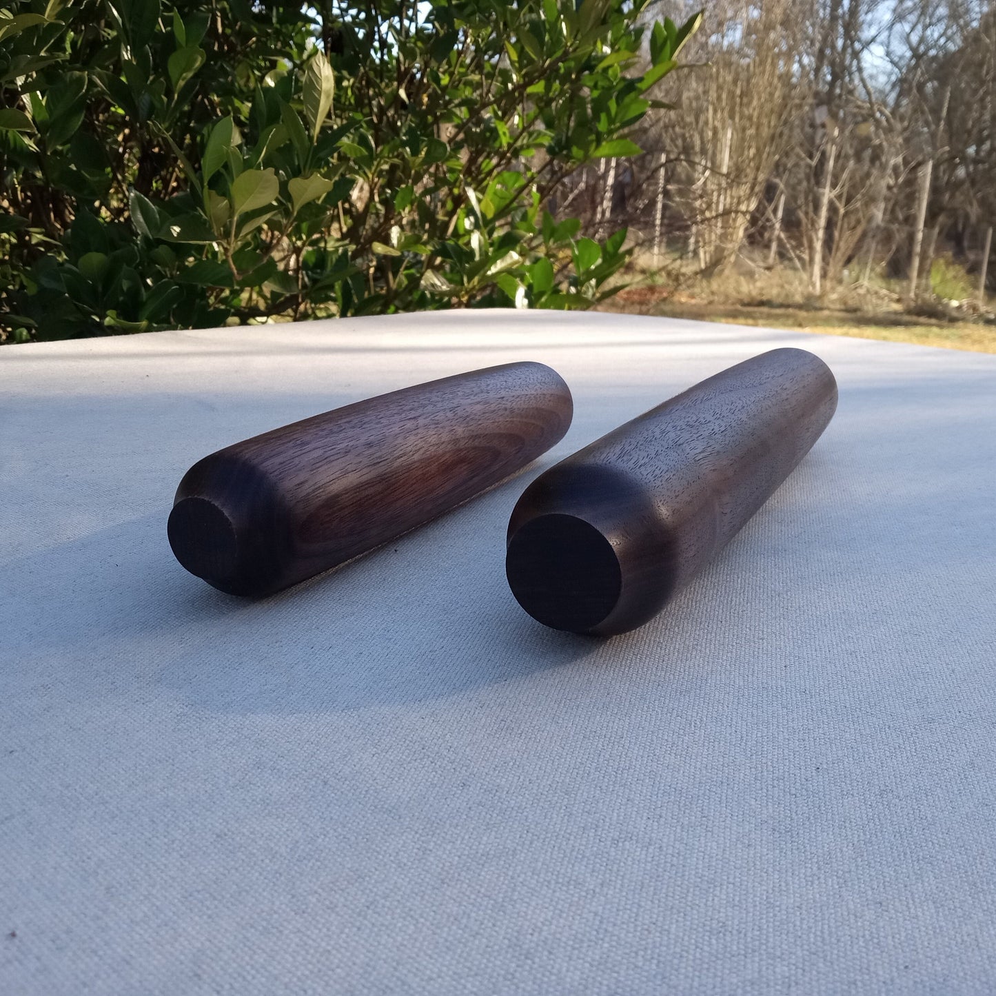 Handmade Black Walnut Wood Rolling Pins - Blunt Ended Mini Wooden Pastry Roller for the Bakery - Handcrafted Essential Gifts for the Cook