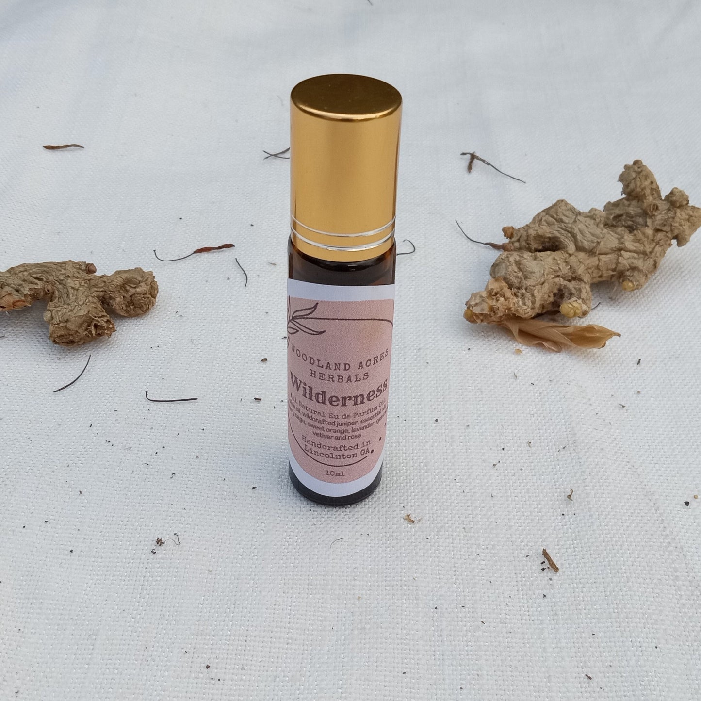 Wilderness - Geranium Essential Oil Perfume Roll-On with Orange & Clary Sage for Women  - Natural Scented Body Oil Roller - Fragrance Gifts