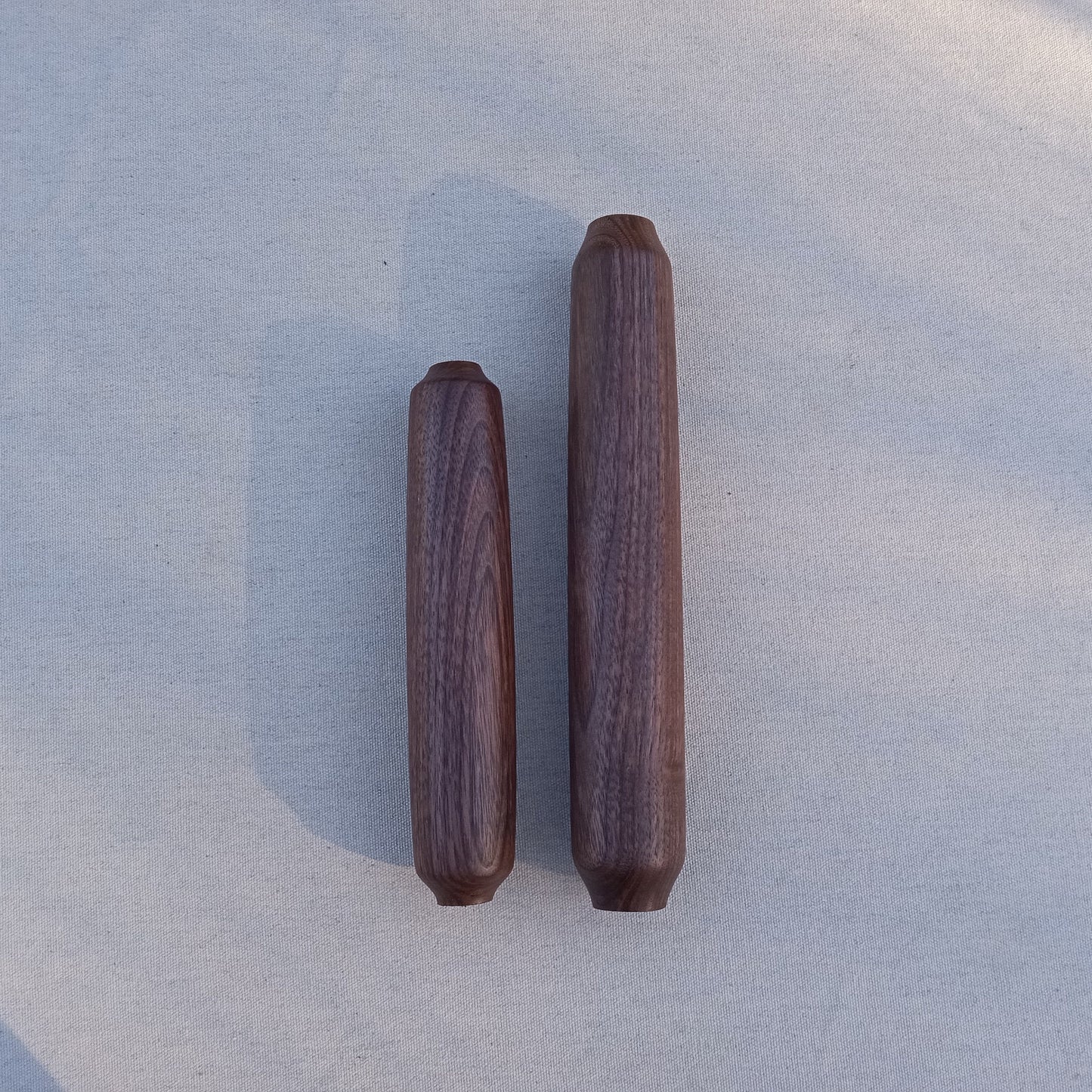 Handmade Black Walnut Wood Rolling Pins - Blunt Ended Mini Wooden Pastry Roller for the Bakery - Handcrafted Essential Gifts for the Cook