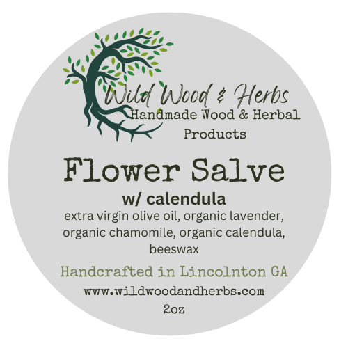 Calendula Salve with Chamomile & Lavender - Soothing Herbal Baby Butt Butter - Handcrafted Sensitive Skin Care Ointment for Kids